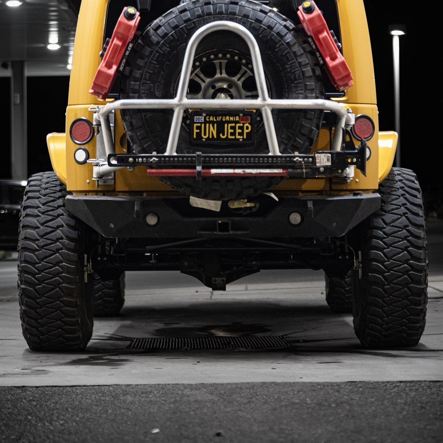 Rear view with spare carrier and RotopaX